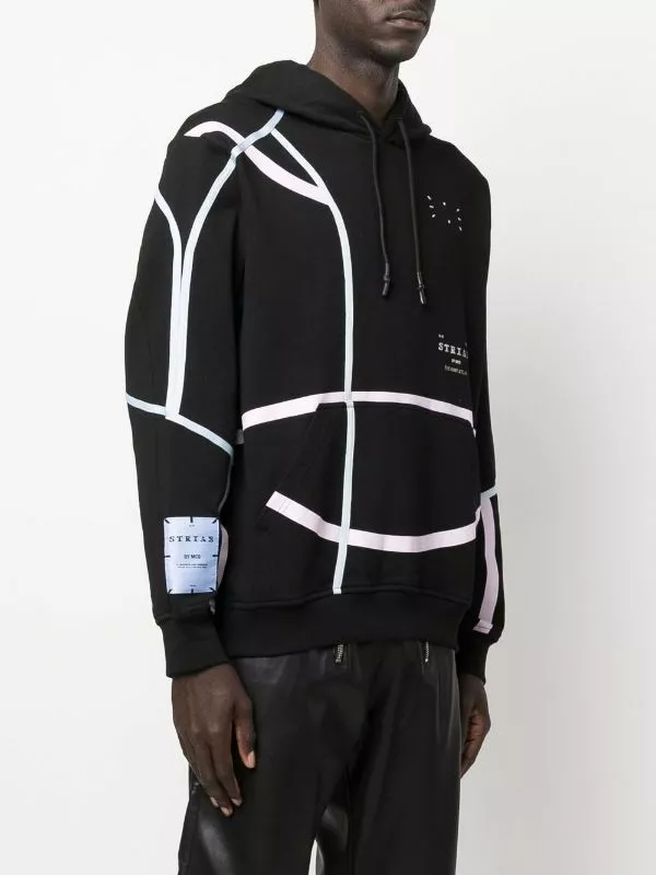 ( New Season ) MCQ Logo-patch Detail Hoodie In 1000 DARKEST BLACK - Hoodies 5 ( New Season ) MCQ Logo-patch Detail Hoodie In 1000 DARKEST BLACK - Hoodies - Image 3