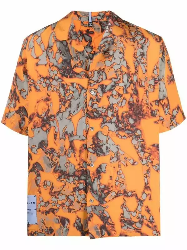( New Season ) MCQ Hyper Print Shirt In 6509 HYPER ORANGE - Shirts 3 ( New Season ) MCQ Hyper Print Shirt In 6509 HYPER ORANGE - Shirts