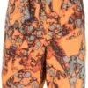 ( New Season ) MCQ Hyper Print Shorts In 6509 HYPER ORANGE - Track & Running Shorts