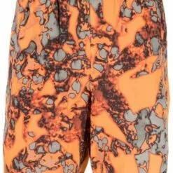 ( New Season ) MCQ Hyper Print Shorts In 6509 HYPER ORANGE - Track & Running Shorts