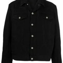 ( New Season ) MCQ Chest-pocket Denim Jacket In 1000 BLACK - Denim Jackets