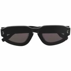 ( New Season ) MCQ Square-frame Sunglasses In 001 BLACK BLACK GREY -