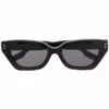 ( New Season ) MCQ Square-frame Sunglasses In 001 BLACK BLACK SMOKE -