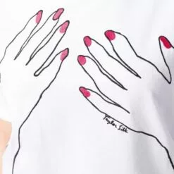 ( New Season ) MCQ Hands-print T-shirt In 9000 WHITE - T-shirts & Jerseys -MCQ store online 17979701 38120099 600