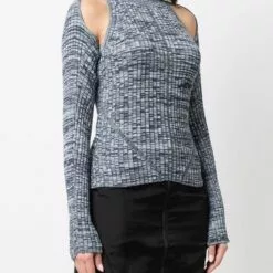 ( New Season ) MCQ Melange-knit Jumper In 4621 BLUE - Jumpers -MCQ store online 17981089 38120181 600