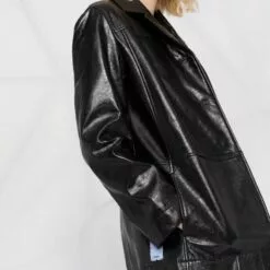 ( New Season ) MCQ Faux-leather Coat In 1000 BLACK - Single Breasted Coats 12 ( New Season ) MCQ Faux-leather Coat In 1000 BLACK - Single Breasted Coats -MCQ store online 18078576 38679184 600