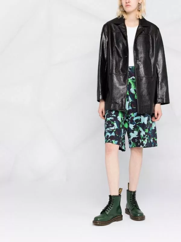 ( New Season ) MCQ Faux-leather Coat In 1000 BLACK - Single Breasted Coats 4 ( New Season ) MCQ Faux-leather Coat In 1000 BLACK - Single Breasted Coats - Image 2
