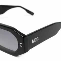 ( New Season ) MCQ Octagonal Slim Sunglasses In 001 BLACK BLACK GREY - -MCQ store online 18135331 38557088 600