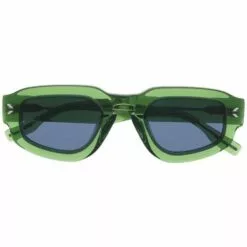 ( New Season ) MCQ Transparent Square-frame Sunglasses In 004 GREEN GREEN BLUE - -MCQ store online 18135332 38535391 600