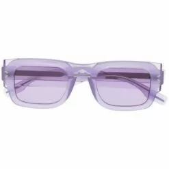 ( New Season ) MCQ Square Tinted Sunglasses In 002 VIOLET VIOLET VIOLET -