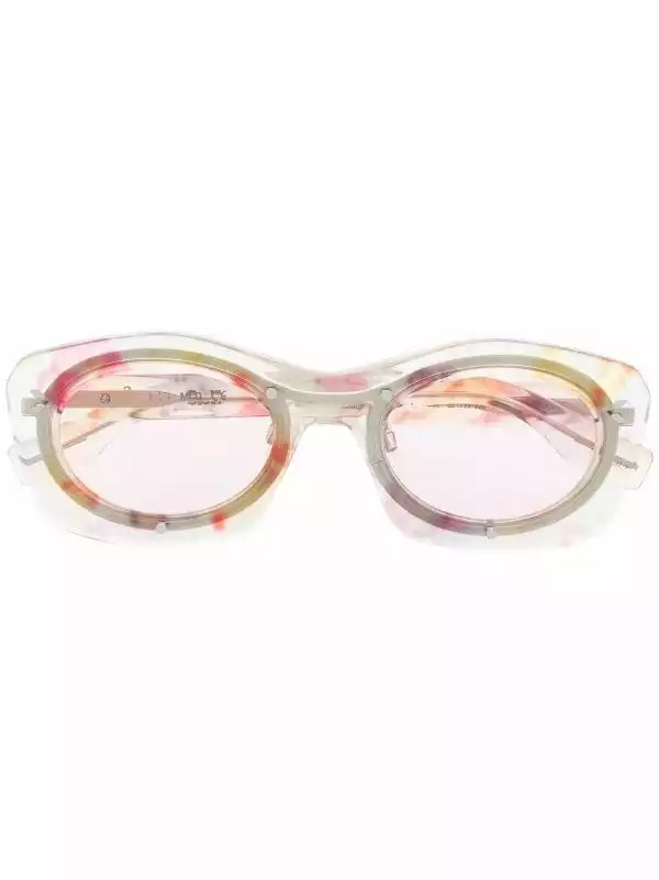 ( New Season ) MCQ Transparent Round-frame Sunglasses In 002 CRYSTAL CRYSTAL PINK - 3 ( New Season ) MCQ Transparent Round-frame Sunglasses In 002 CRYSTAL CRYSTAL PINK -