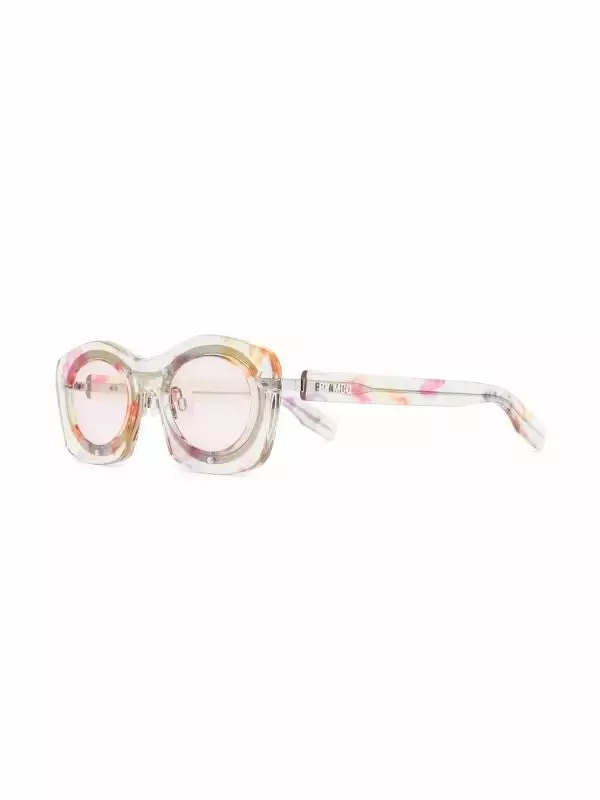 ( New Season ) MCQ Transparent Round-frame Sunglasses In 002 CRYSTAL CRYSTAL PINK - 4 ( New Season ) MCQ Transparent Round-frame Sunglasses In 002 CRYSTAL CRYSTAL PINK - - Image 2