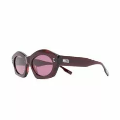 ( New Season ) MCQ Transparent Cat-eye Sunglasses In 004 BURGUNDY BURGUNDY VIO - -MCQ store online 18135344 38555928 600