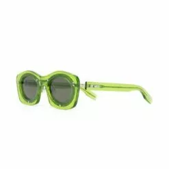( New Season ) MCQ Exotic-print Round-frame Sunglasses In 001 GREEN GREEN GREEN - -MCQ store online 18135352 38555893 600