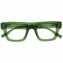 ( New Season ) MCQ MQ0344 Square-frame Glasses In 004 GREEN - Glasses & Frames