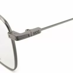 ( New Season ) MCQ MQ0353 Square-frame Glasses In 003 RUTHENIUM RUTHENIUM TRANSPARENT - Glasses & Frames -MCQ store online 18172028 38746577 600