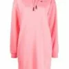 ( New Season ) MCQ Logo Drawstring Hooded Dress In 6126 ROSA - Day Dresses