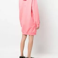 ( New Season ) MCQ Logo Drawstring Hooded Dress In 6126 ROSA - Day Dresses -MCQ store online 18178156 38807626 600